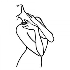 Nástenná dekorácia Žena 53x86 cm čierna vyobraziť