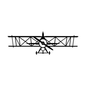Nástěnná kovová dekorace AIRPLANE černá vyobraziť