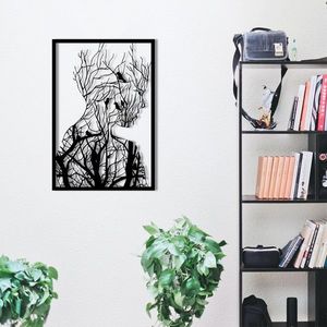 Nástěnná kovová dekorace Arakan černá vyobraziť