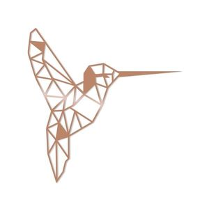 Nástěnná kovová dekorace BIRD 44 cm měděná vyobraziť