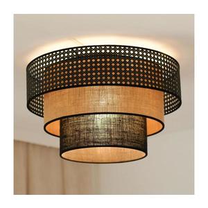 Brilagi - Stropné svietidlo DAKOTA LUNETA 1xE27/15W/230V pr. 45 cm čierna/ratan 607841 vyobraziť