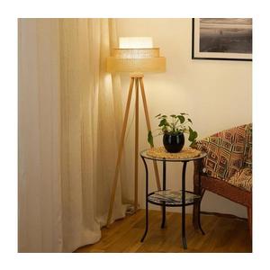 Brilagi - Stojacia lampa CEDAR LUNETA 1xE27/15W/230V ratan/hnedá/krémová 607964 vyobraziť
