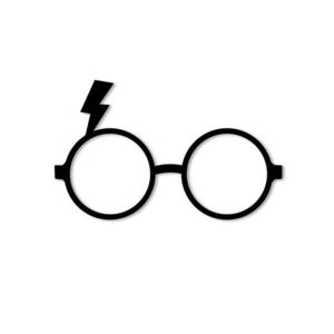 Nástěnná kovová dekorace GLASSES černá vyobraziť