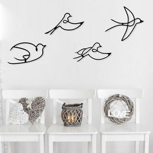 Nástěnná kovová dekorace Hope černá vyobraziť