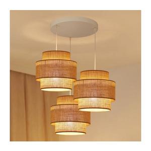 Brilagi - Luster na lanku SPACE YUTE 3xE27/15W/230V béžová/biela 609241 vyobraziť