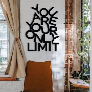 Nástěnná kovová dekorace Limit černá vyobraziť