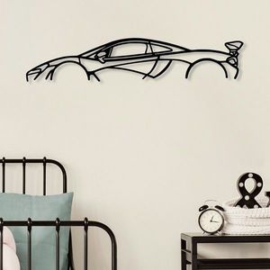 Nástěnná kovová dekorace Mclaren P1 Silhouette černá vyobraziť
