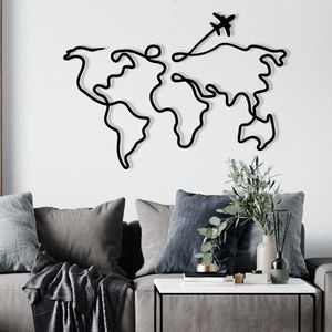 Nástěnná kovová dekorace Mozzafiato černá vyobraziť