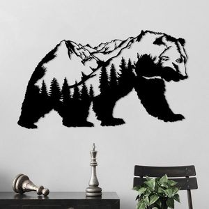 Nástěnná kovová dekorace Orso-1 černá vyobraziť