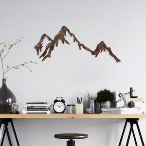 Nástěnná kovová dekorace Rusty Mountain vícebarevná vyobraziť