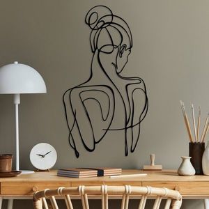 Nástěnná kovová dekorace Sorella 1 černá vyobraziť