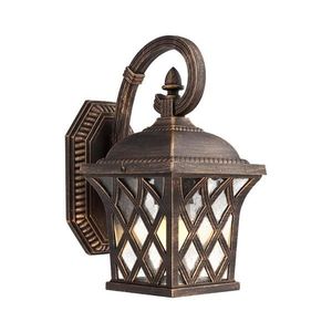 Redo 9951 - Vonkajšia nástenná lampa BREMEN 1xE27/42W/230V IP23 zlatá/patina 9951 vyobraziť