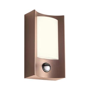 Redo 90487 - LED Vonkajšie nástenné svietidlo so senz. WARP LED/8W/230V IP44 hnedá 90487 vyobraziť
