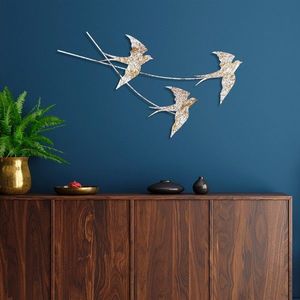 Nástěnná kovová dekorace Wallow 6 vícebarevná vyobraziť