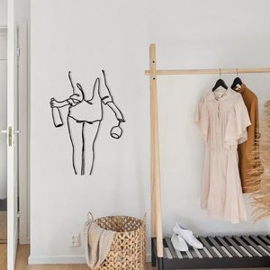 Nástěnná kovová dekorace Wine Night černá vyobraziť