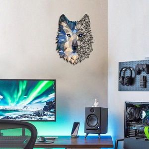 Nástěnná kovová dekorace Wolf Wall Art vícebarevná vyobraziť