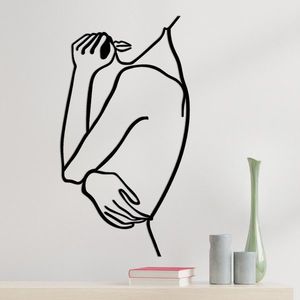 Nástěnná kovová dekorace Woman 2 černá vyobraziť