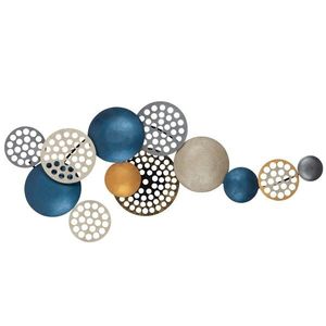 Nástenná kovová dekorácia Bronte 90x42 cm viacfarebná vyobraziť