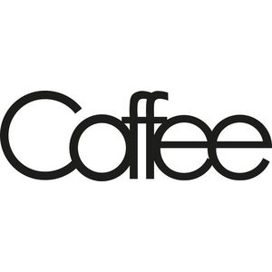 Nástenná kovová dekorácia COFFEE čierna vyobraziť