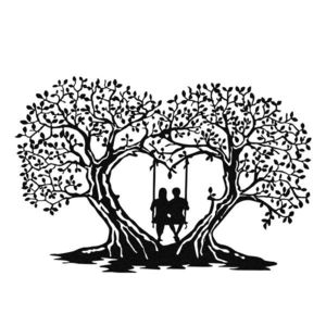 Nástenná kovová dekorácia LOVE II čierna vyobraziť