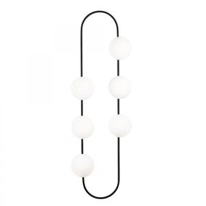 Nástenná lampa Abekus biela/čierna vyobraziť