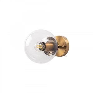 Nástenná lampa Atmaca zlatá/číra vyobraziť