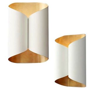 Nástenná lampa KINKIET STYLE IV biela/zlatá vyobraziť