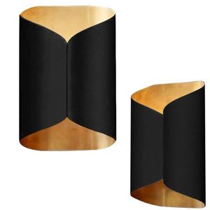 Nástenná lampa KINKIET STYLE IV čierna/zlatá vyobraziť