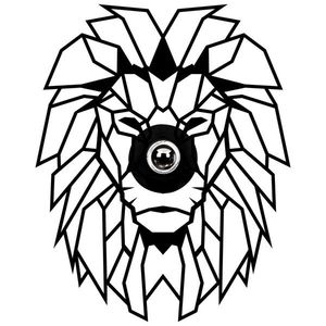 Nástenná lampa Lion čierna vyobraziť