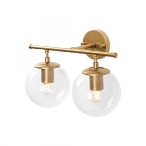 Nástenná lampa Roe I zlatá/ číra vyobraziť