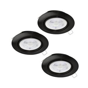 Eglo 901755 - SADA 3x LED Podhľadové svietidlo FAVAZZINA 1xGU10/4W/230V čierna 901755 vyobraziť
