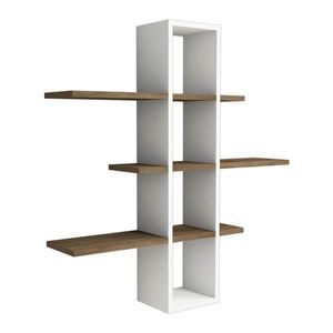 Nástenná polica ARDO 96 cm orech/biela vyobraziť