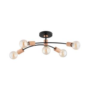 Prisadený luster LANTI 5xE27/15W/230V béžová/čierna 63318 vyobraziť