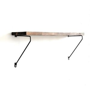 Nástenná polica Bogy orech/čierna vyobraziť