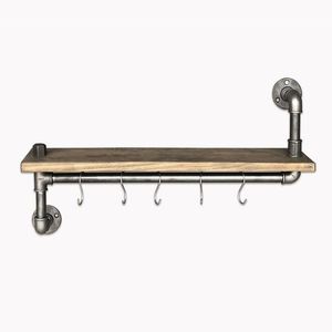 Nástenná polica BoruRaf VIII čierna/hnedá vyobraziť