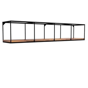 Nástenná polica Miray orech/čierna vyobraziť