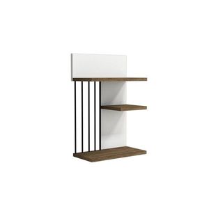 Nástenná polica NEZMA biela/orech vyobraziť