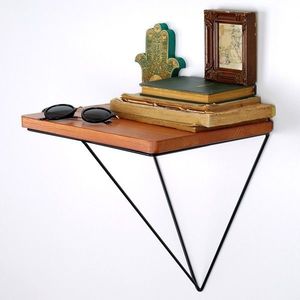 Nástenná polica Wro hnedá vyobraziť