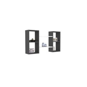 Nástěnná police BAMBI bílá/antracit vyobraziť