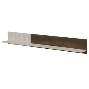 Nástěnná police Random 180 cm kašmír/ořech vyobraziť