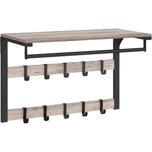 Nástěnná police Vasagle RACKY šedá vyobraziť