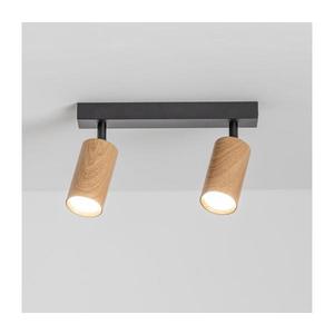Brilagi - Bodové svietidlo SELE 2xGU10/30W/230V čierna/dekor duba WO-Z2-A-OEM vyobraziť
