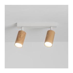 Brilagi - Bodové svietidlo SELE 2xGU10/30W/230V biela/dekor duba WO-Z2-B-OEM vyobraziť