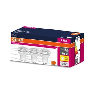 SADA 3x LED Žiarovka PAR16 GU10/6, 9W/230V 2700K 36° - Osram 4058075497627 vyobraziť