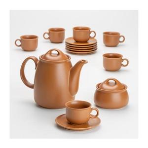 Keramická čajová sada hnedá vyobraziť