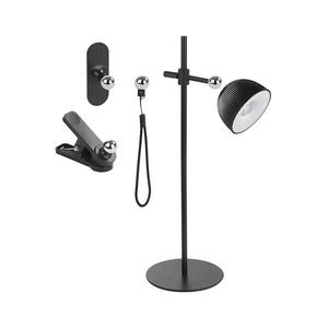 LED Stmievateľná nabíjacia stolná lampa magnetická 4v1 LED/4, 2W/3, 7V 4000K čierna Z7635B vyobraziť