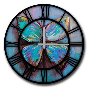 Nástenné hodiny Lucko II 50 cm modré vyobraziť