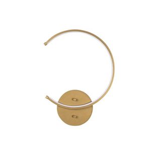 Nástěnné LED svítidlo Moon zlaté vyobraziť