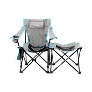 Skladací kempingový stôl + stolička šedá/modrá PCS3157 vyobraziť