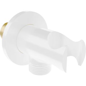 Nástenný držiak ručnej sprchy s konektorom MEXEN KAI biely vyobraziť